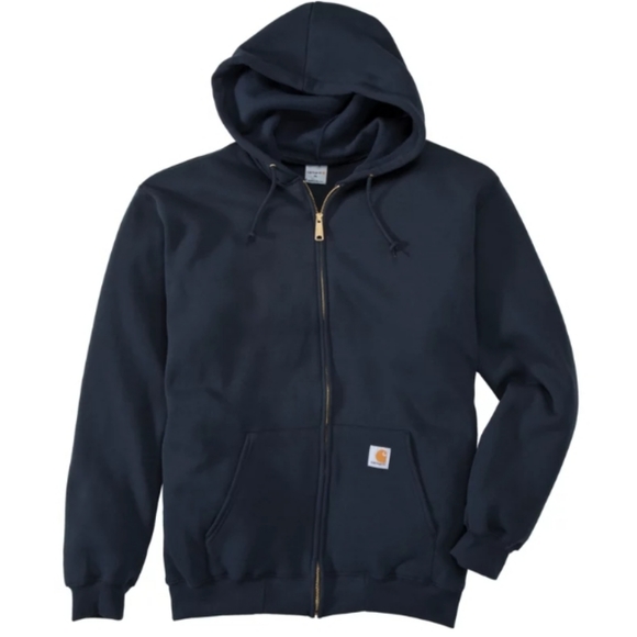 Carhartt Midweight Zip-Front Long-Sleeve Hooded Sweatshirt - Picture 2 of 5